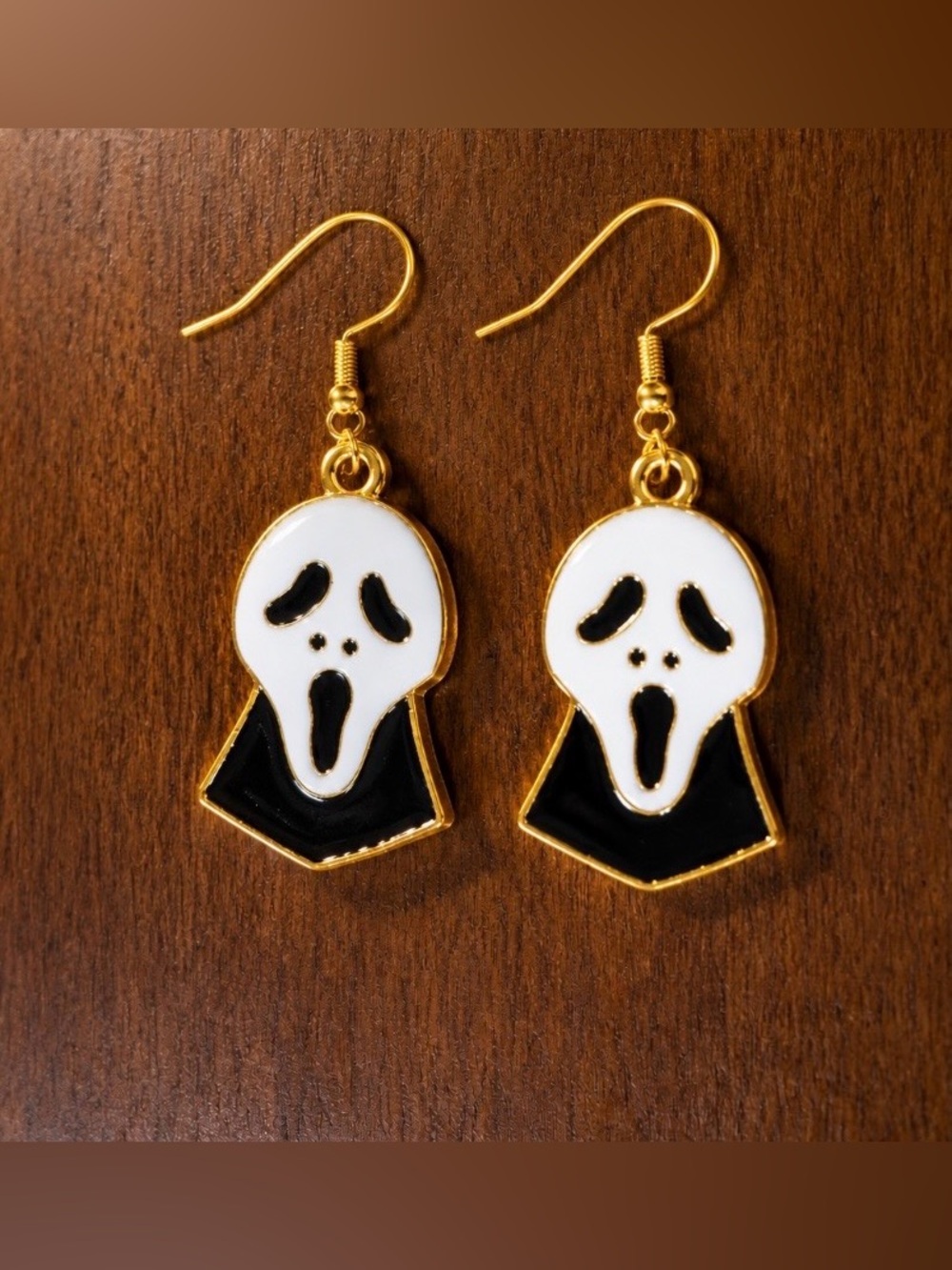 🖤 Ghostface Inspired Dangle Earrings 🖤